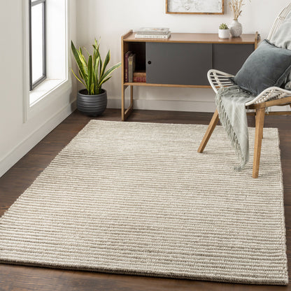 Felix FIX-4000 Rug by Surya in gray, cream. Made from 100% wool in a unique style.