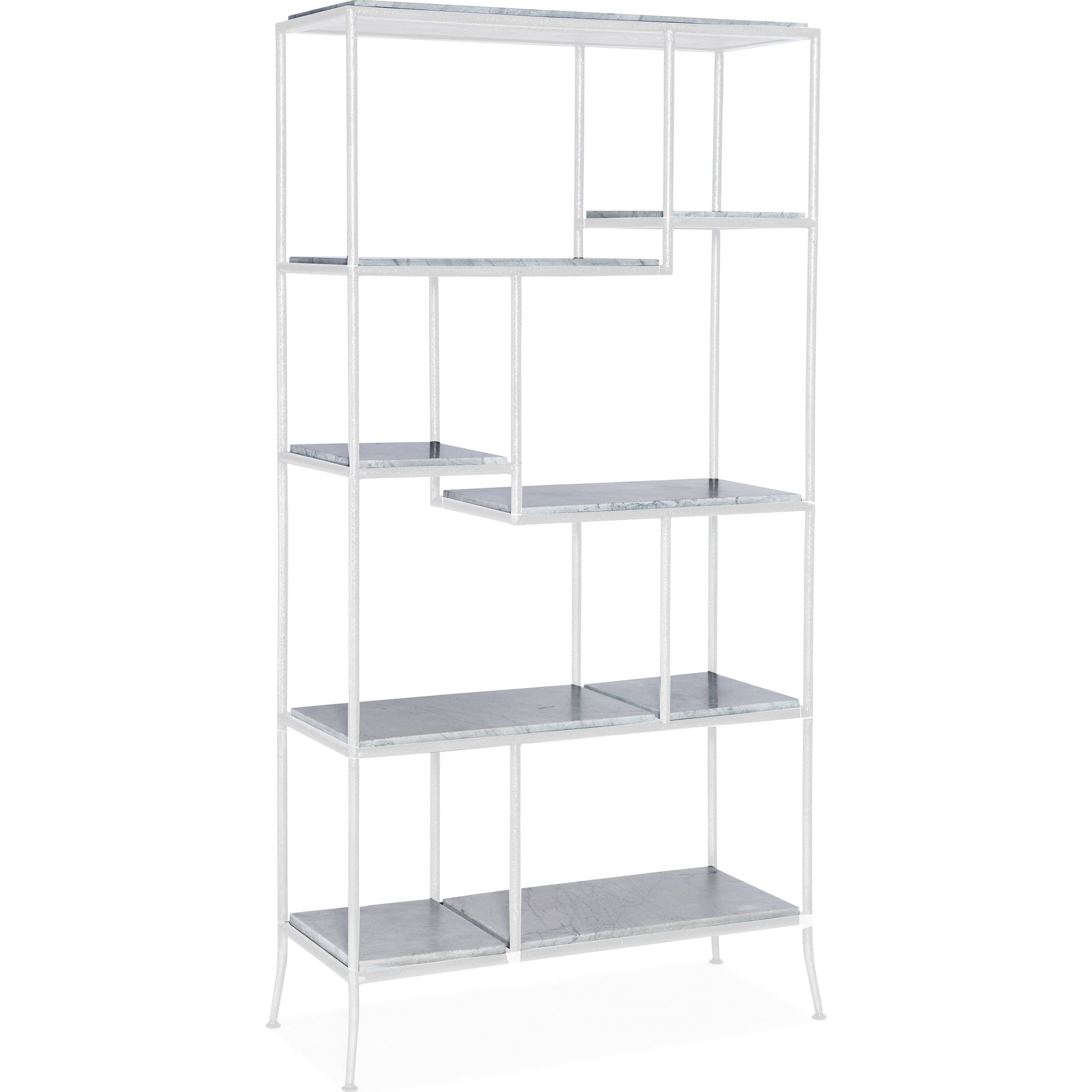 Commerce & Market Bookcase Shelves by Hooker Furniture in blue forest. Made from blue forest stone in a transitional style.