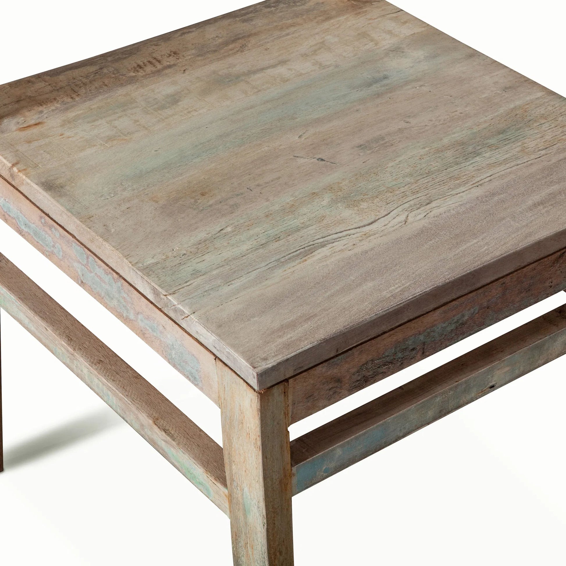 Cordoba Dining Chairs by World Interiors in teal and vintage teal. Made from teak wood in a cottage & farmhouse style.