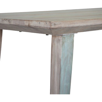 Cordoba Dining Table by World Interiors in teal and vintage teal. Made from teak wood in a cottage & farmhouse style.