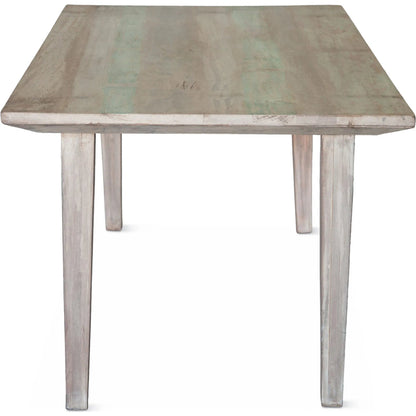 Cordoba Dining Table by World Interiors in teal and vintage teal. Made from teak wood in a cottage & farmhouse style.