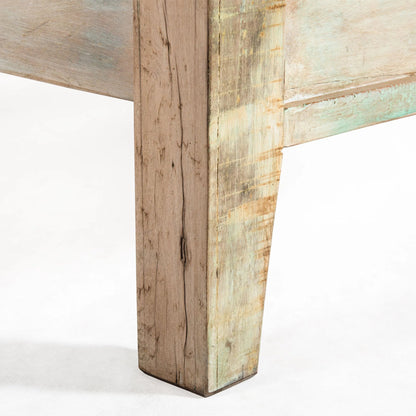 Cordoba Bed by World Interiors in teal and vintage teal. Made from teak wood in a eclectic & global style.