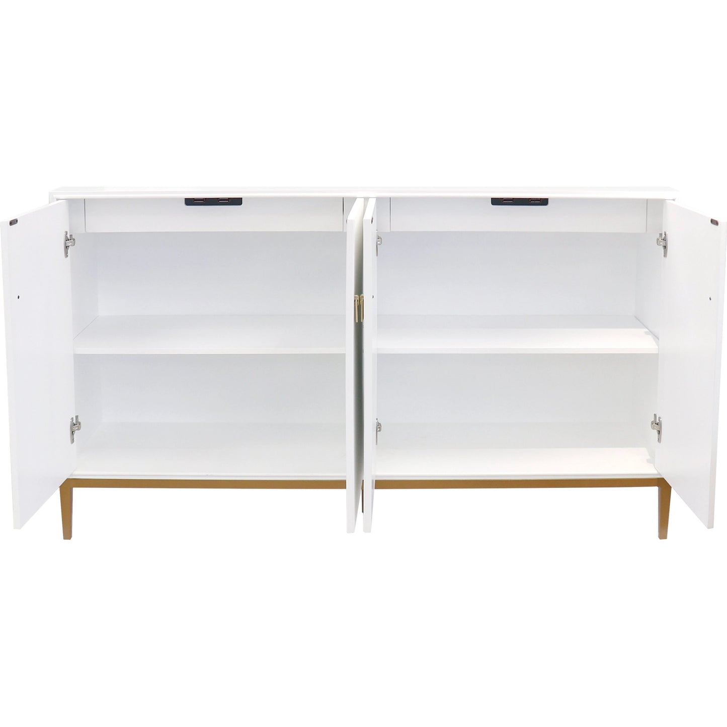 013 SI-2030376 | Additional Silo | Victoria 4-Door Sideboard by Pasargad Home in ivory. Made from wood, metal in a modern style.