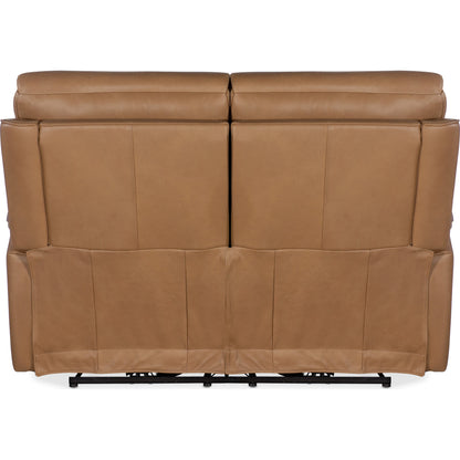 Lyra Zero Gravity Power Loveseat by Hooker Furniture. Made from leather in a traditional style.