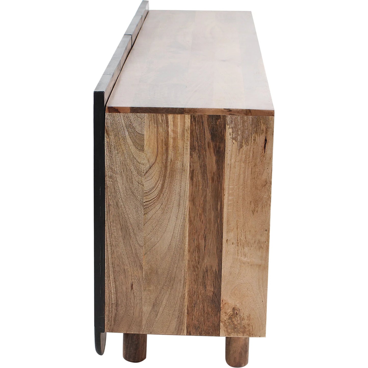 003 SI-2243028 | Additional Silo | Wave Side Board by World Interiors in natural and water based. Made from mango wood, aluminum in a unique style.