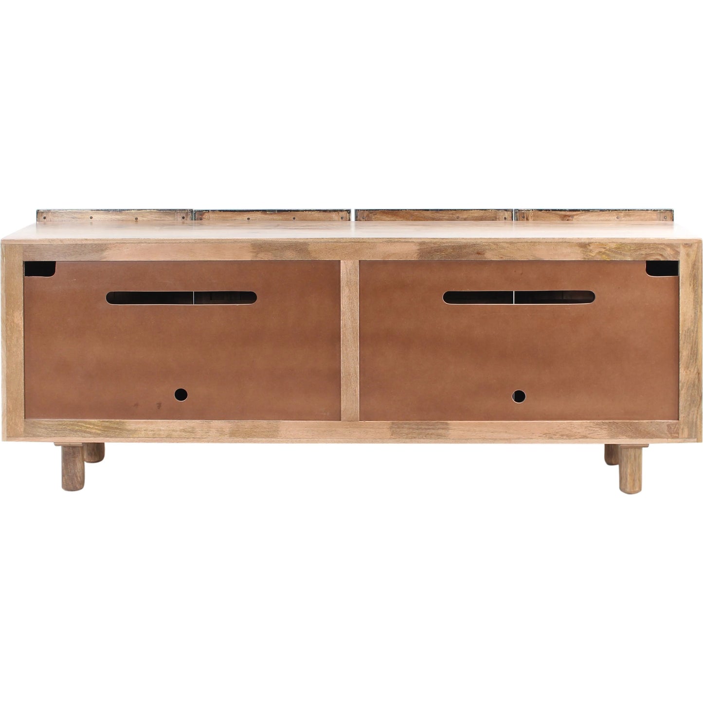 002 SI-2243028 | Additional Silo | Wave Side Board by World Interiors in natural and water based. Made from mango wood, aluminum in a unique style.