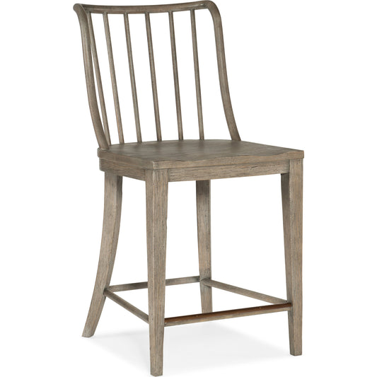 Serenity Bermuda Counter Chair by Hooker Furniture. Made from beech in a cottage & farmhouse style.