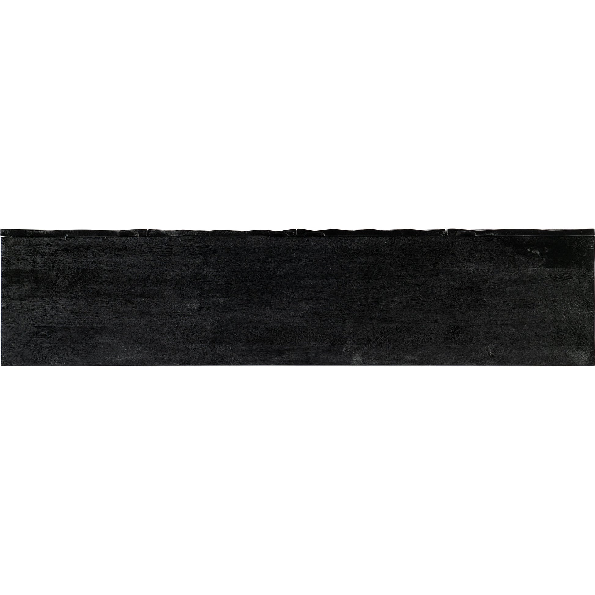 Commerce & Market Open Space Entertainment Console by Hooker Furniture in black. Made from mango solids in a modern style.