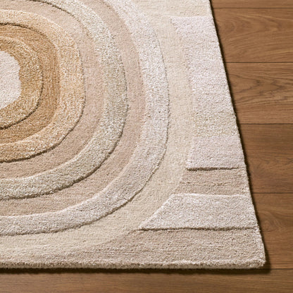 Fuji FJJ-2300 Rug by Surya in beige, taupe, sandstone, cream. Made from wool, viscose in a unique style.