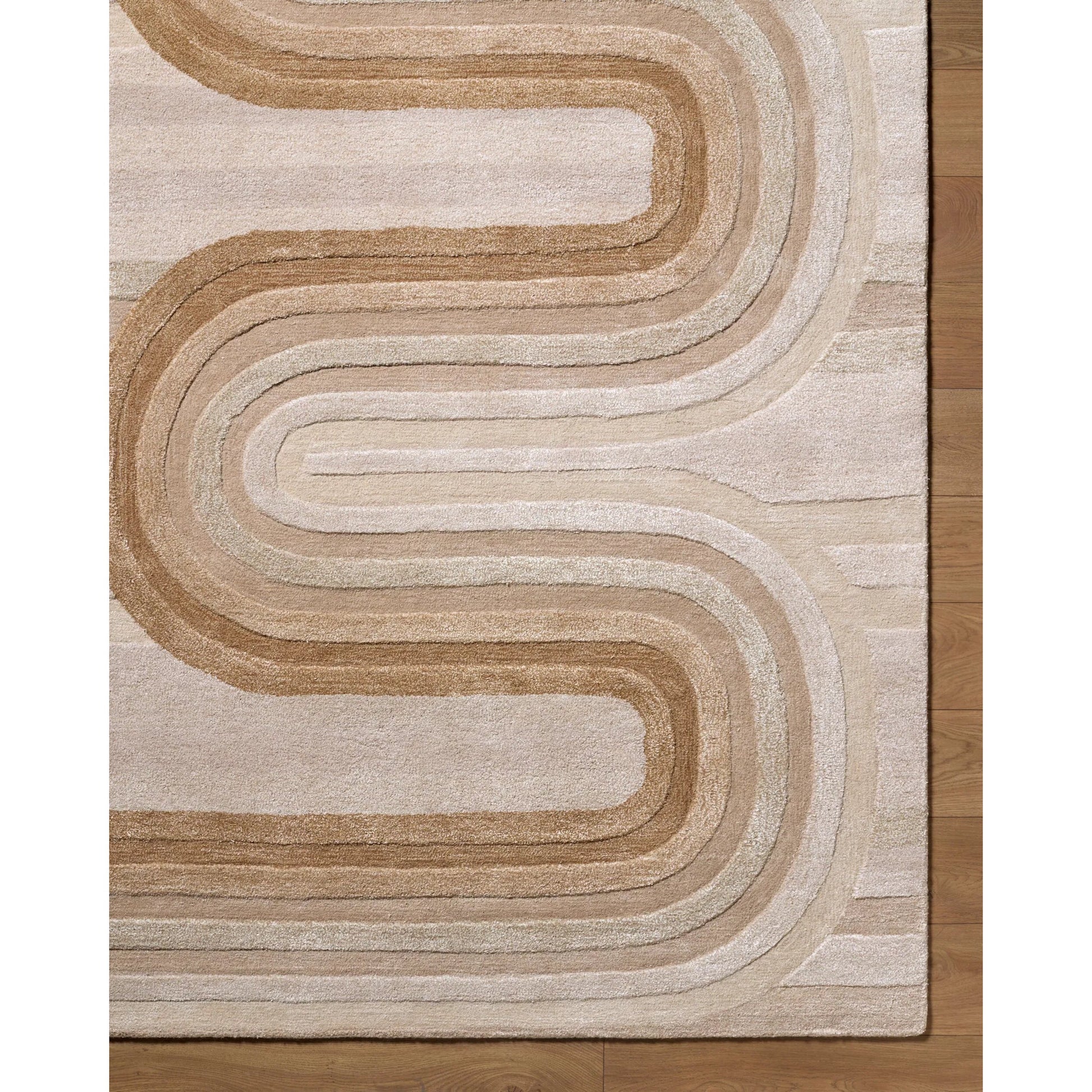 Fuji FJJ-2300 Rug by Surya in beige, taupe, sandstone, cream. Made from wool, viscose in a unique style.