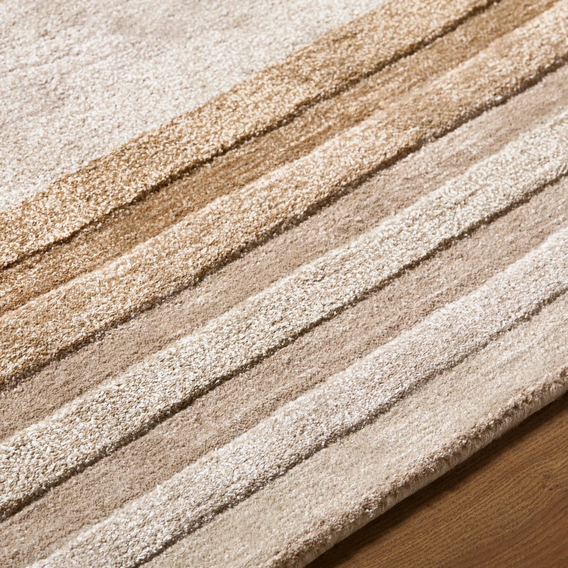 Fuji FJJ-2300 Rug by Surya in beige, taupe, sandstone, cream. Made from wool, viscose in a unique style.