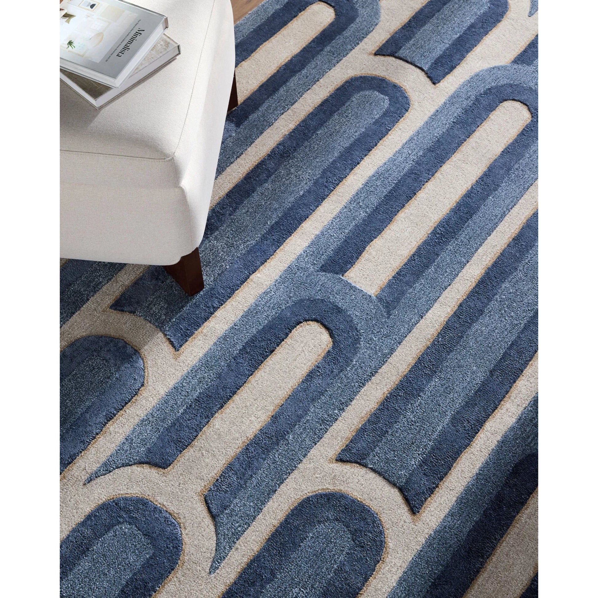 Fuji FJJ-2301 Rug by Surya in charcoal, taupe, slate. Made from wool, viscose in a unique style.