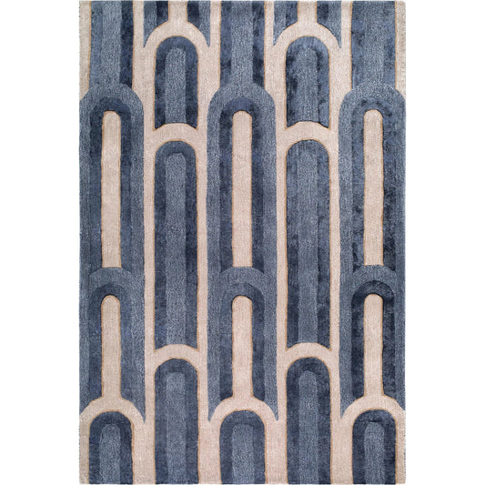 001 SI-2460994,SI-2460995,SI-2460996,SI-2460997,SI-2460998 | Primary Silo | Fuji FJJ-2301 Rug by Surya in charcoal, taupe, slate. Made from wool, viscose in a unique style.