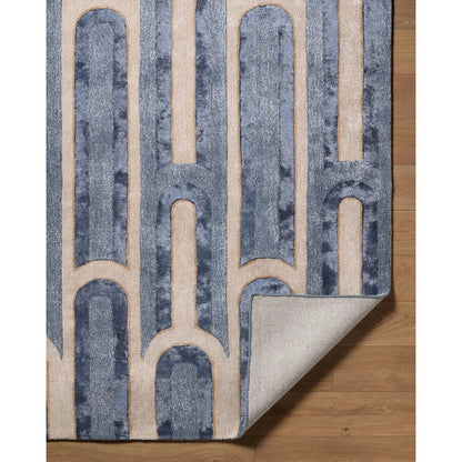 Fuji FJJ-2301 Rug by Surya in charcoal, taupe, slate. Made from wool, viscose in a unique style.