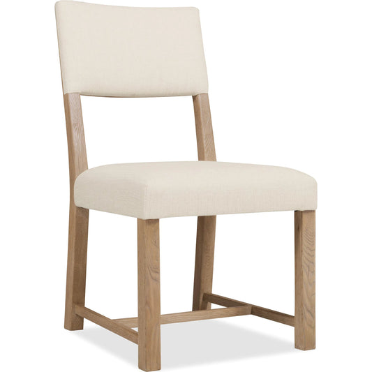 Driftwood Upholstered Side Chair by Hooker Furniture in beige. Made from unique in a transitional style.