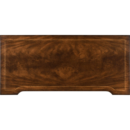 Versailles Regency Style Mahogany Chest of Drawers by Jonathan Charles in brown and medium antique mahogany. Made from acacia in a traditional style.