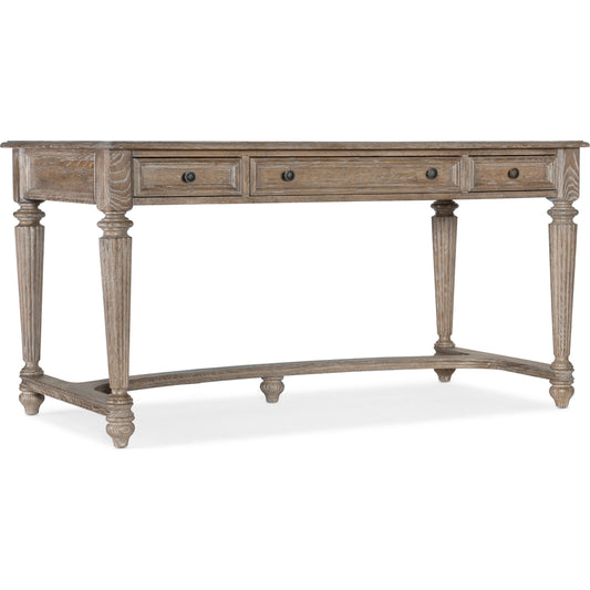 Sutter Writing Desk by Hooker Furniture in claro. Made from cathedral oak veneers in a traditional style.