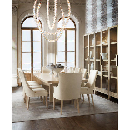 Westwood Upholstered Arm Chair by Hooker Furniture in tillson cloud and polished limestone. Made from wood, fabric in a transitional style.