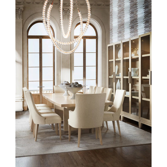 Westwood Upholstered Arm Chair by Hooker Furniture in tillson cloud and polished limestone. Made from wood, fabric in a unique style.