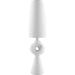 Firkel Accent Table Lamp by Livabliss in painted. Made from resin, linen, polyester in a unique style.