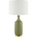 Filaki Accent Table Lamp by Surya in metallic, plated, glazed. Made from ceramic, iron, linen, polystyrene in a unique style.