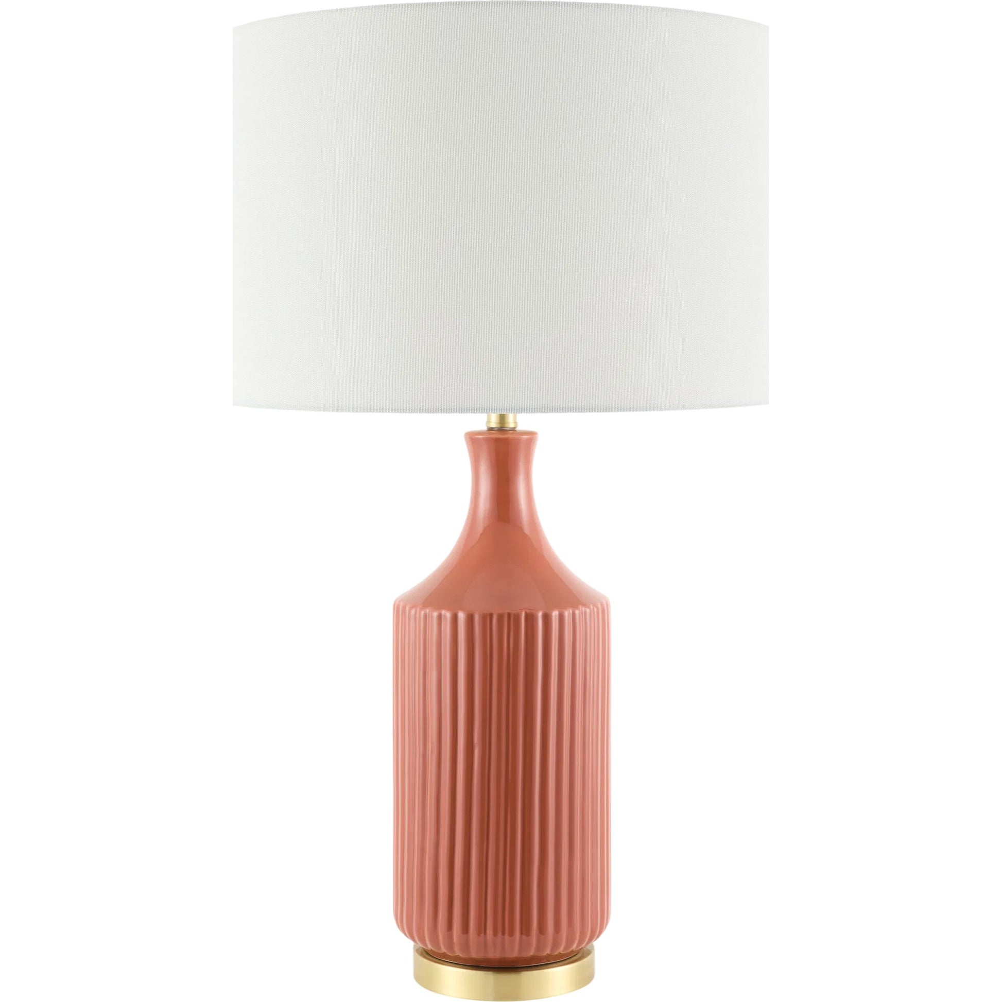 Filaki Accent Table Lamp by Surya in metallic, plated, glazed. Made from ceramic, iron, linen, polystyrene in a unique style.