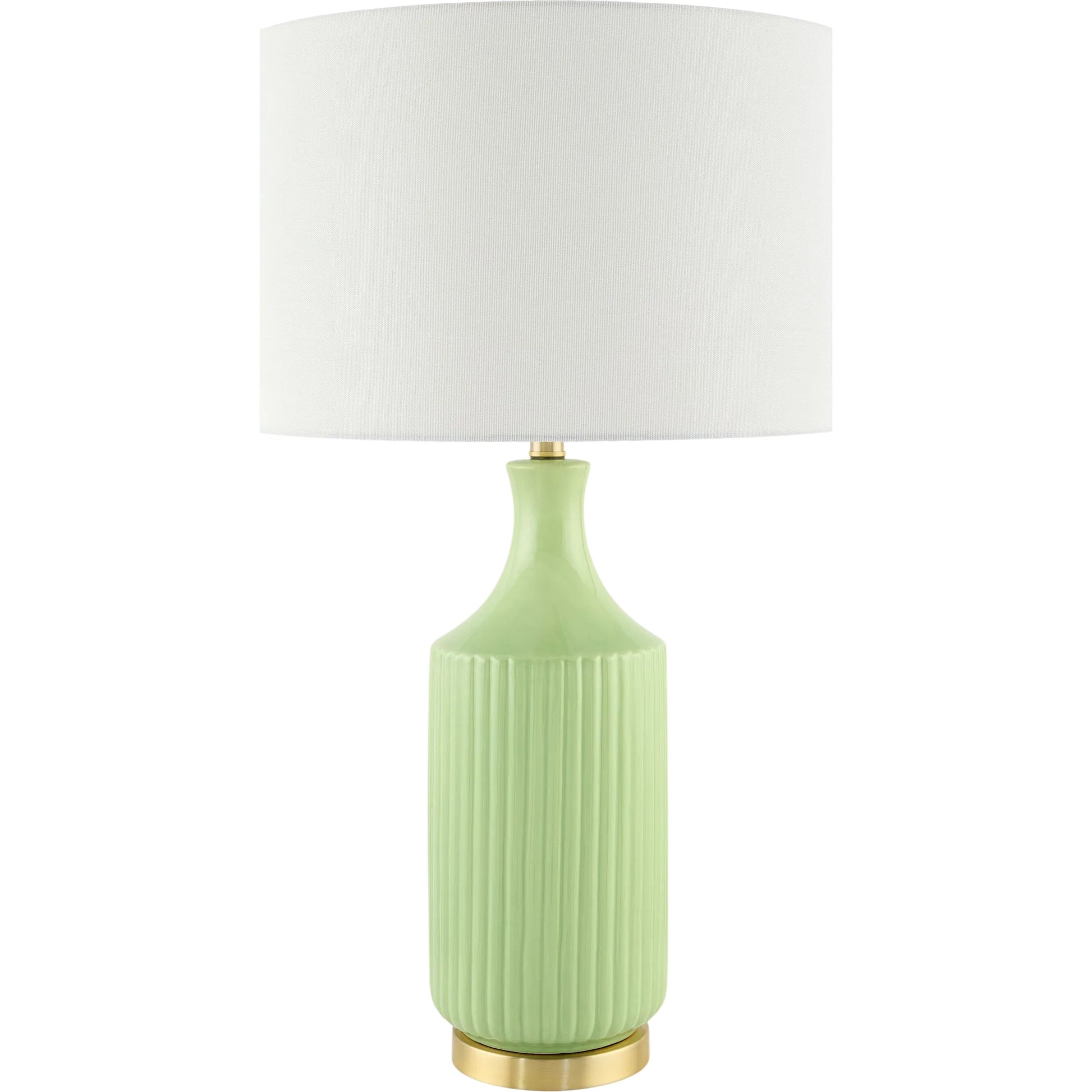 Filaki Accent Table Lamp by Surya in metallic, plated, glazed. Made from ceramic, iron, linen, polystyrene in a unique style.