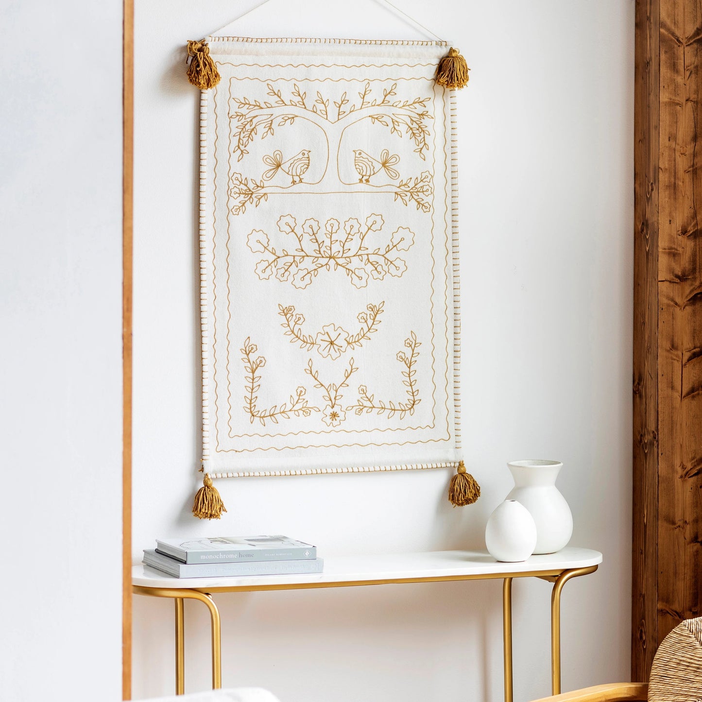 002 SR-754332 | Lifestyle | Folk Tale - 22565 by Livabliss in ivory, camel. Made from 70% wool, 30% nylon in a transitional style.