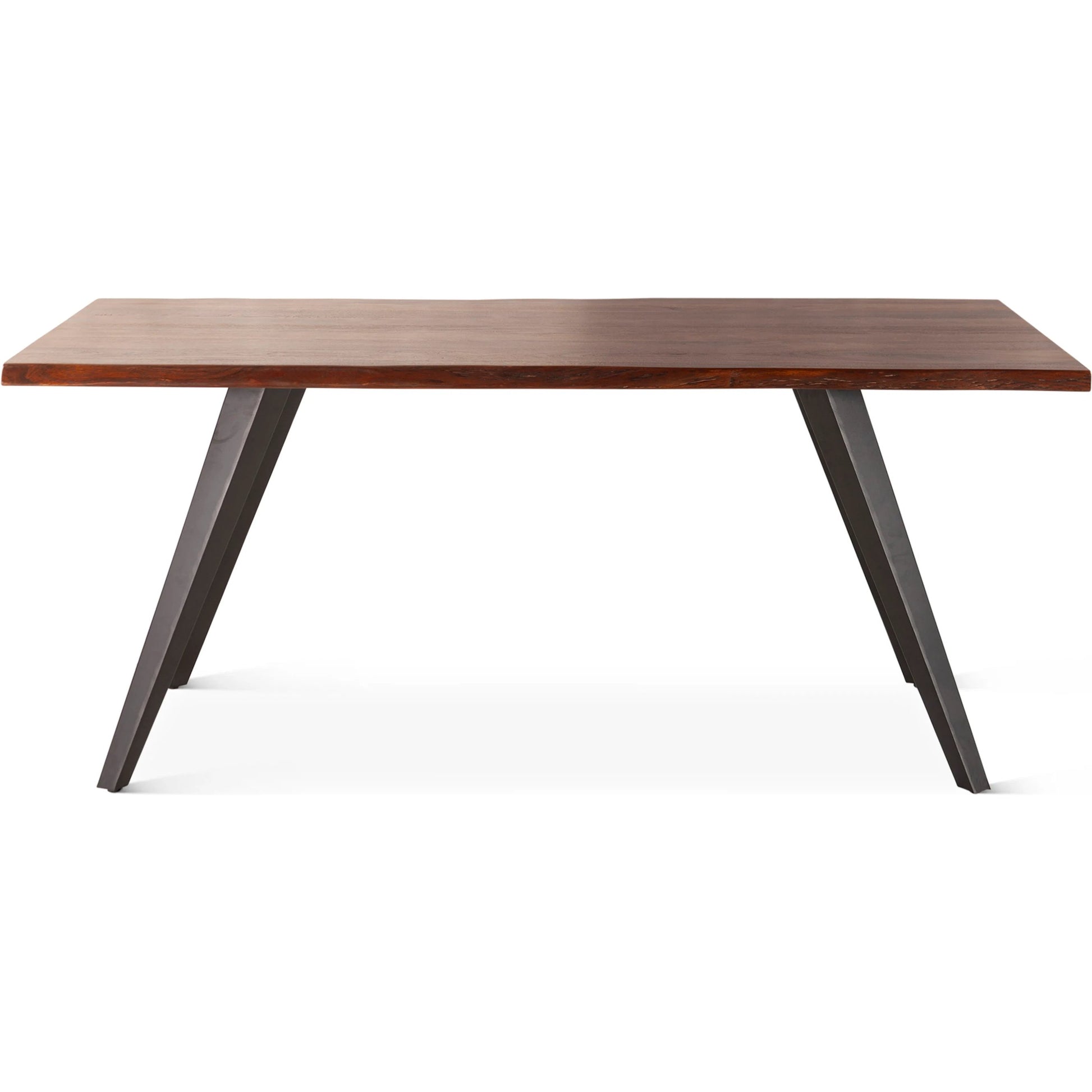 Knoxville 68" Dining Table by World Interiors in browns and walnut. Made from acacia wood, metal in a transitional style.