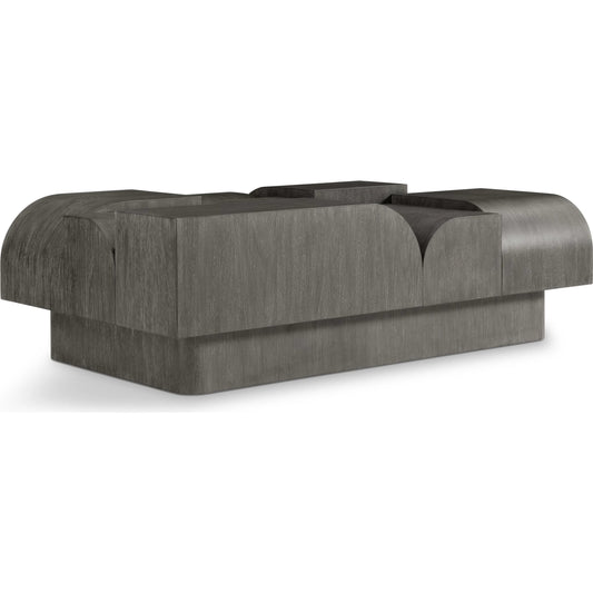 Basi Cocktail Table by Bernhardt in bracken. Made from wood in a modern style.