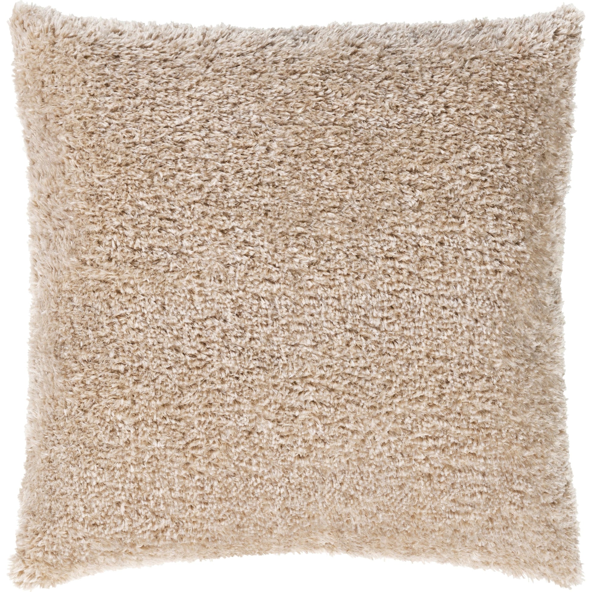 Flokati Pillow - 30702 by Surya. Made from 66% polyester, 34% cotton, 100% polyester in a modern style.