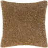 Beige, Light Gray, Dark Brown / Down Feather / 27" x 27"