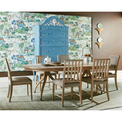 Timeless Flare Uph. Side Chair by Jonathan Charles. Made from beech wood, foam, fabric in a modern style.
