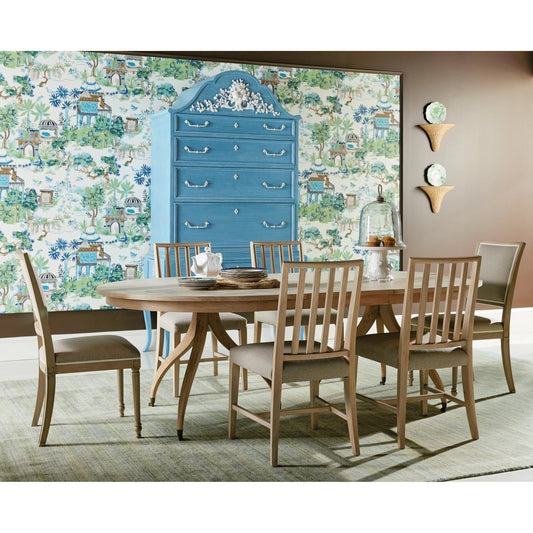 Timeless Flare Uph. Side Chair by Jonathan Charles. Made from beech wood, foam, fabric in a modern style.