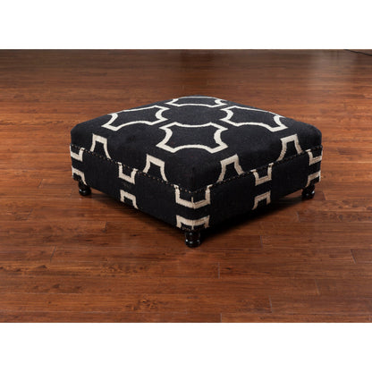 Fallon - 14105 by Surya in charcoal, beige and stained. Made from base 100% wood, top 100% wool in a modern style.