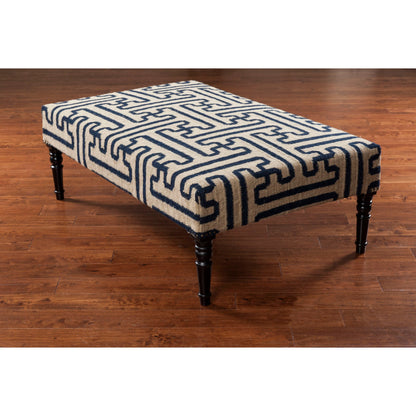 Archive - 14112 by Livabliss in olive, navy and stained. Made from base 100% wood, top 100% wool in a eclectic & global style.