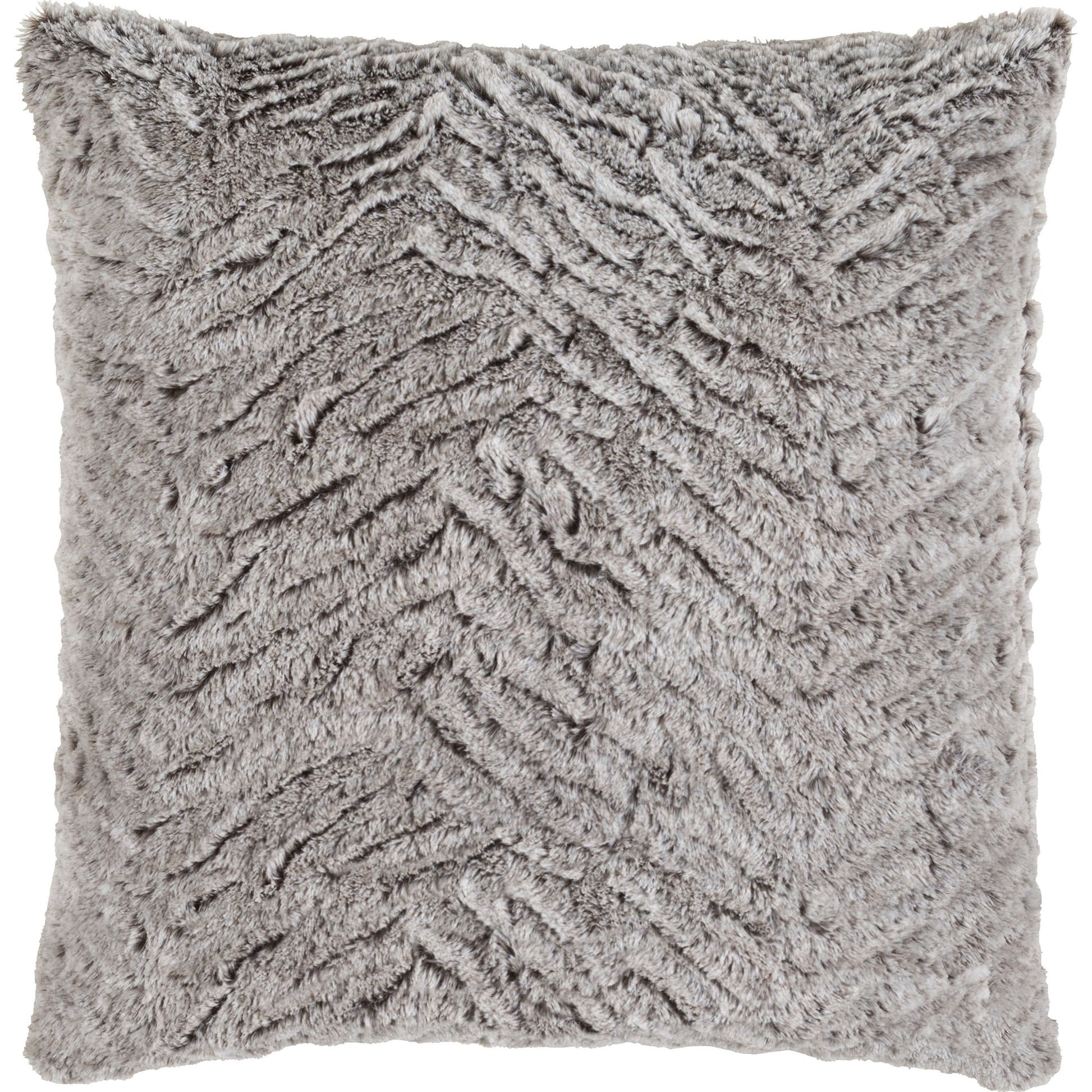 Felina Pillow - 11407 by Surya in light gray, dark brown. Made from 100% polyester in a modern style.
