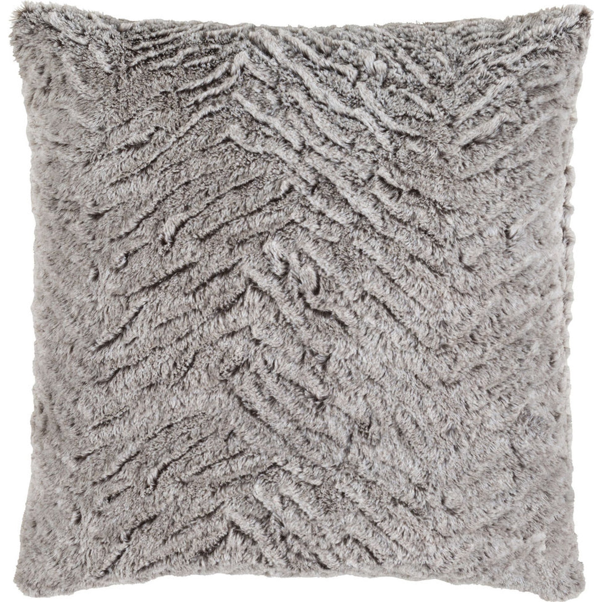 Felina Pillow - 11407 by Surya in light gray, dark brown. Made from 100% polyester in a modern style.