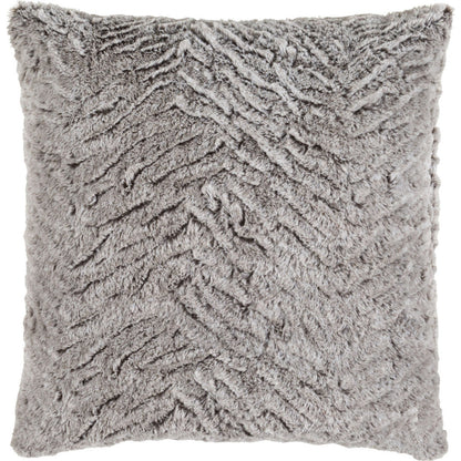 Felina Pillow - 11407 by Surya in light gray, dark brown. Made from 100% polyester in a modern style.