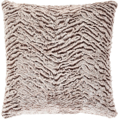 Felina Pillow - 11407 by Surya in light gray, dark brown. Made from 100% polyester in a modern style.