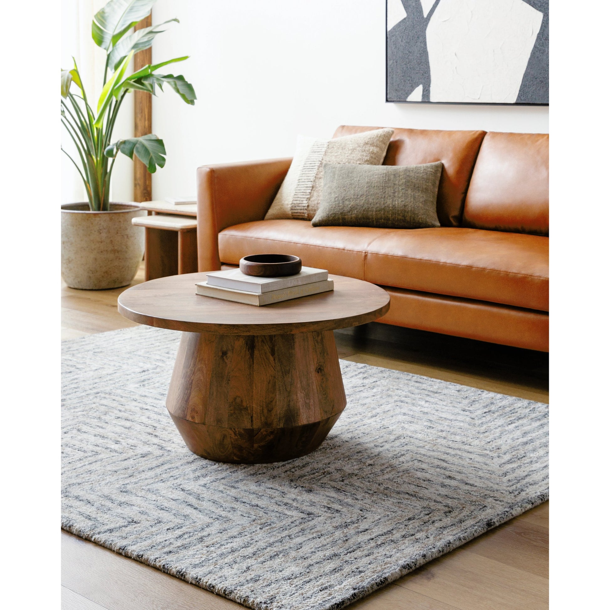 Falcon FLC-8000 Rug by Surya in light gray, taupe, dark brown. Made from 70% viscose, 30% wool in a unique style.