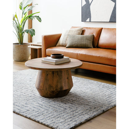 Falcon FLC-8000 Rug by Surya in light gray, taupe, dark brown. Made from 70% viscose, 30% wool in a unique style.