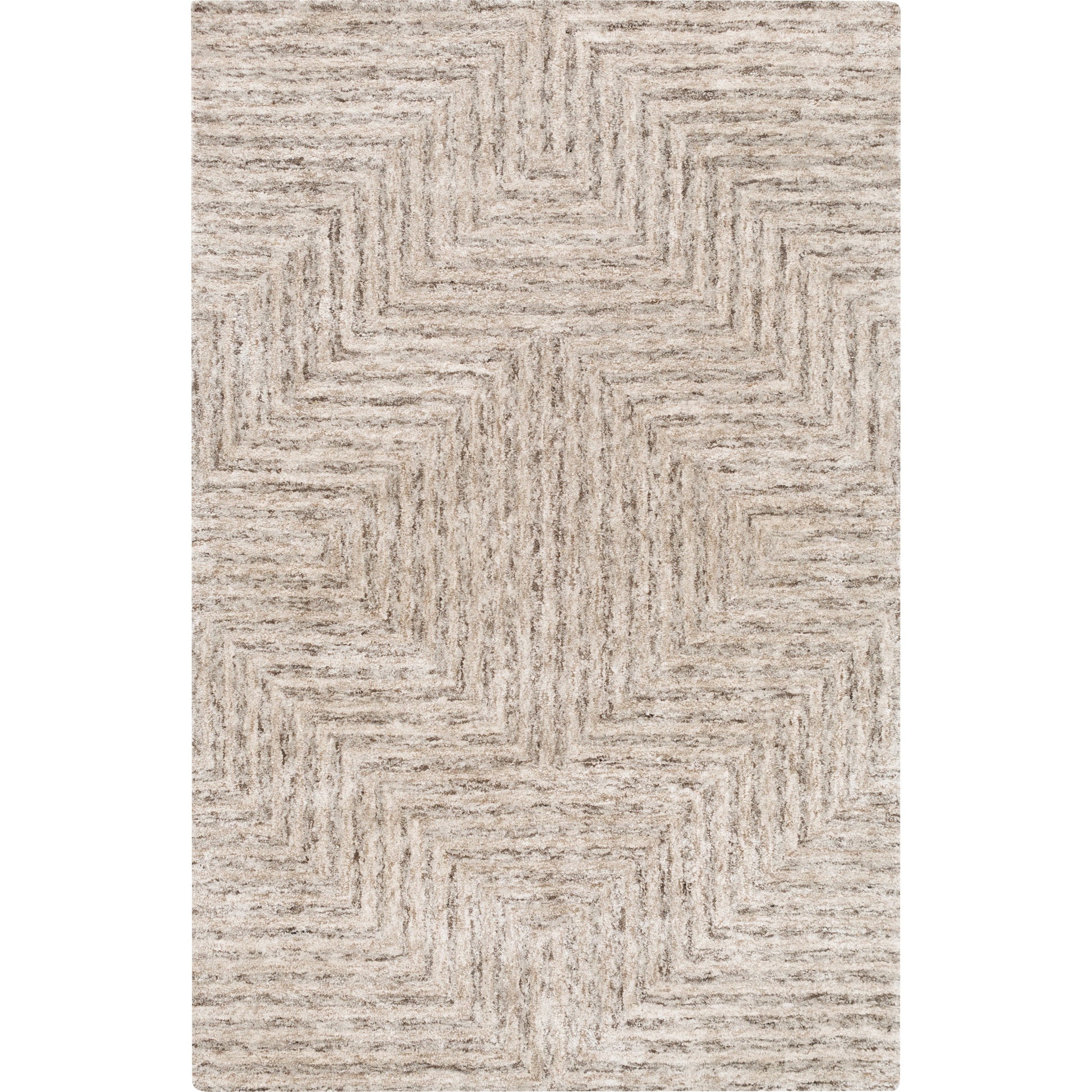 Falcon FLC-8000 Rug by Surya in light gray, taupe, dark brown. Made from 70% viscose, 30% wool in a unique style.