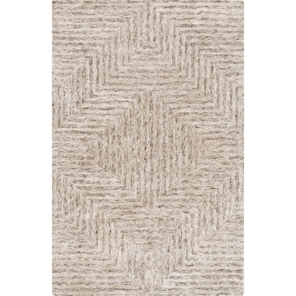 Falcon FLC-8000 Rug by Surya in light gray, taupe, dark brown. Made from 70% viscose, 30% wool in a unique style.