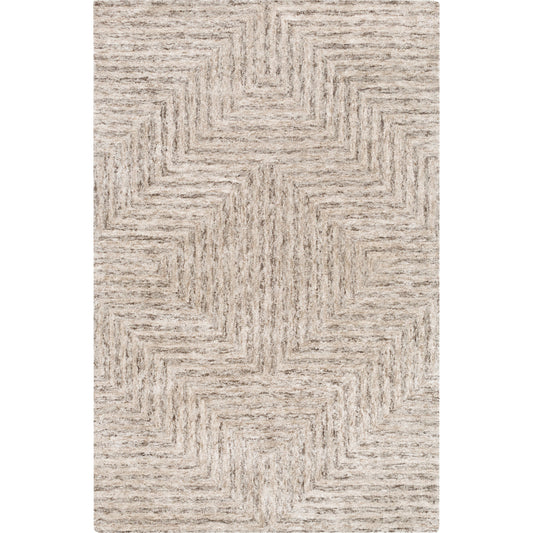 Falcon Rug by Surya in light gray, taupe, dark brown. Made from 70% viscose, 30% wool in a unique style.