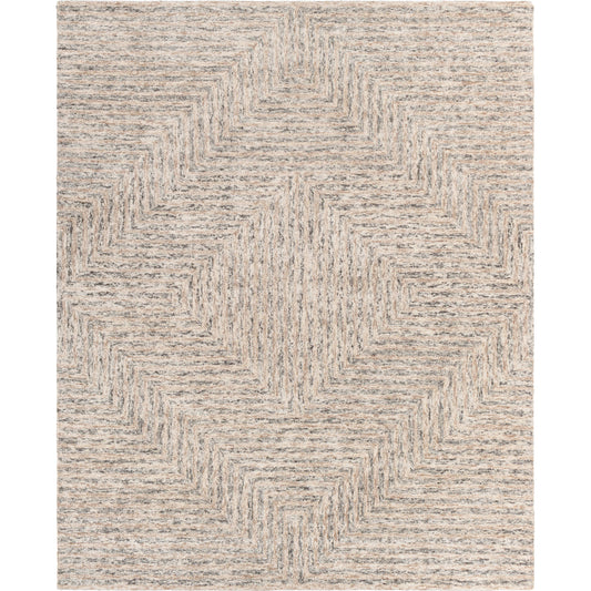 Falcon Rug by Surya in light gray, taupe. Made from 70% viscose, 30% wool in a unique style.