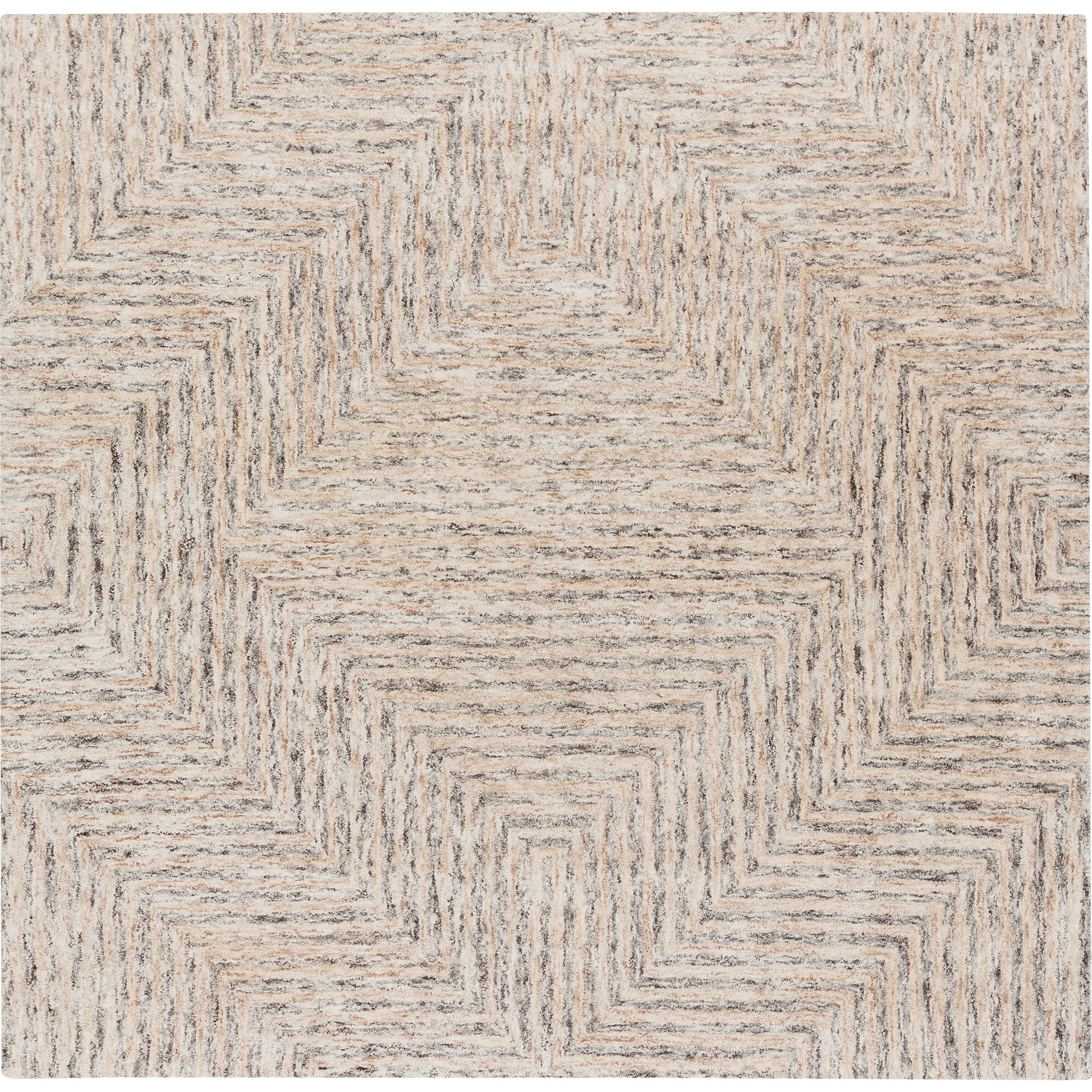 Falcon FLC-8000 Rug by Surya in light gray, taupe, dark brown. Made from 70% viscose, 30% wool in a unique style.