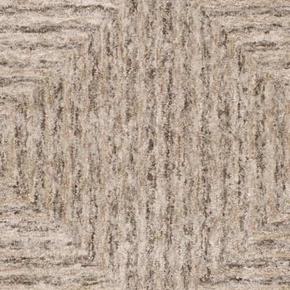 Falcon FLC-8000 Rug by Surya in light gray, taupe, dark brown. Made from 70% viscose, 30% wool in a unique style.