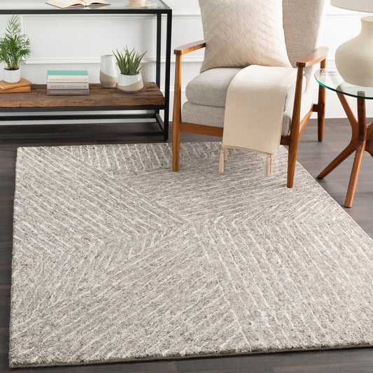 Falcon Rug - 23126 by Surya in camel. Made from 70% viscose, 30% wool in a unique style.