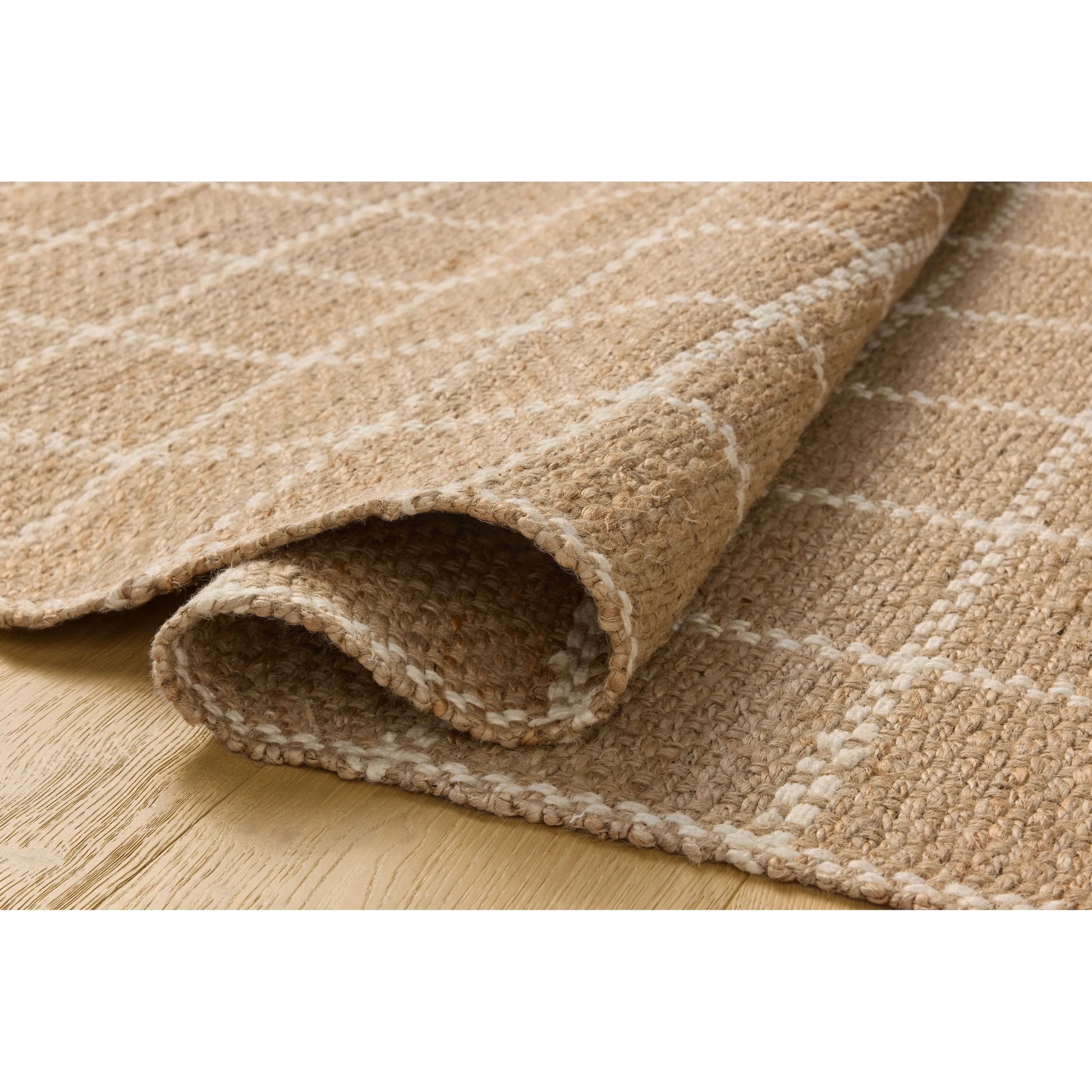 Fletcher FLE-01 Rug by Chris Loves Julia x Loloi. Made from 100% jute in a unique style.